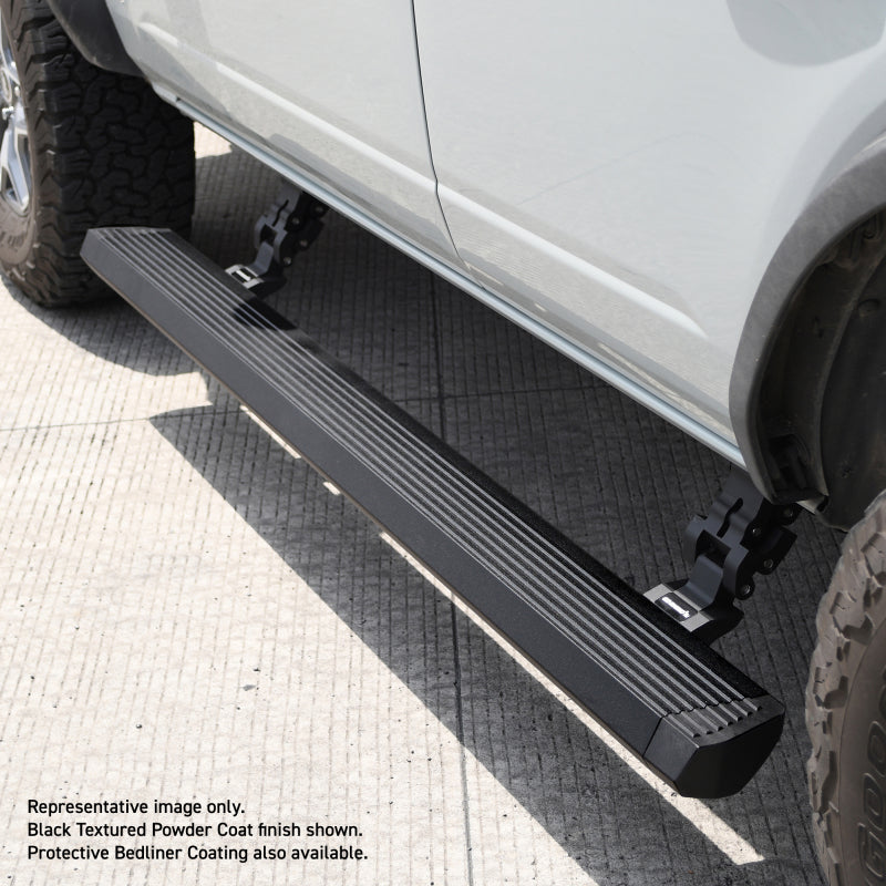Load image into Gallery viewer, RealTruck 07-17 Jeep Wrangler 4dr VoltStep Electric Running Board Kit (Cut Req.) - Bedliner Coating
