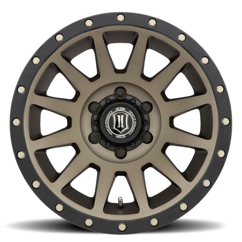 Load image into Gallery viewer, ICON Compression 18x9 6x5.5 0mm Offset 5in BS Bronze Wheel
