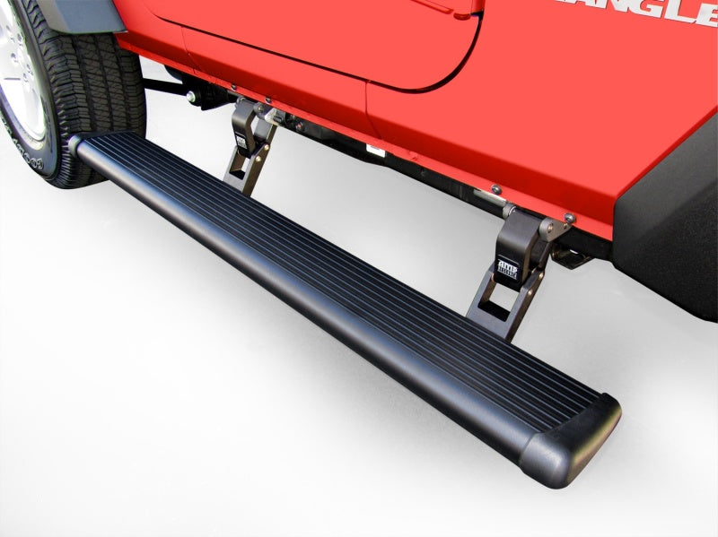 Load image into Gallery viewer, AMP Research 20-24 Jeep Gladiator (Launch/Overlnd/Rubicon/Sport) PowerStep (Incl. 4 Motors) - Black
