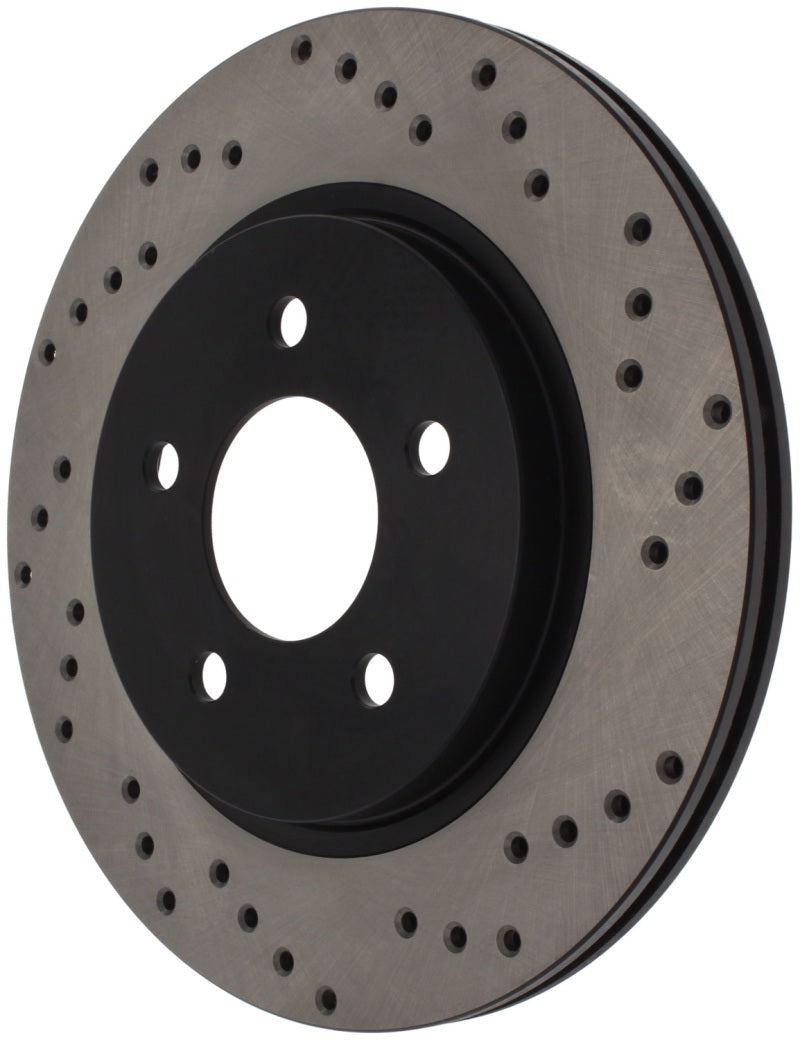 Load image into Gallery viewer, StopTech 05-10 Ford Mustang V6/4.0L / GT V8/4.6L Cross Drilled Left Rear Rotor
