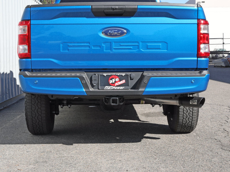 Load image into Gallery viewer, aFe Apollo GT 3in 409 SS Cat-Back Exhaust 2021 Ford F-150 V6 2.7L/3.5L (tt)/V8 5.0L w/ Black Tips
