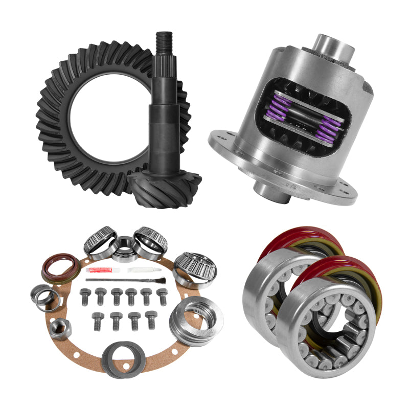 Load image into Gallery viewer, Yukon 8.6in GM 4.11 Rear Ring &amp; Pinion Install Kit 30 Spline Positraction Axle Bearings and Seals
