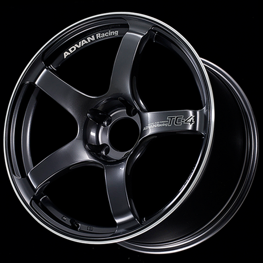 Advan TC4 18x8 +45 5x114.3 Racing Gun Metallic and Ring Wheel