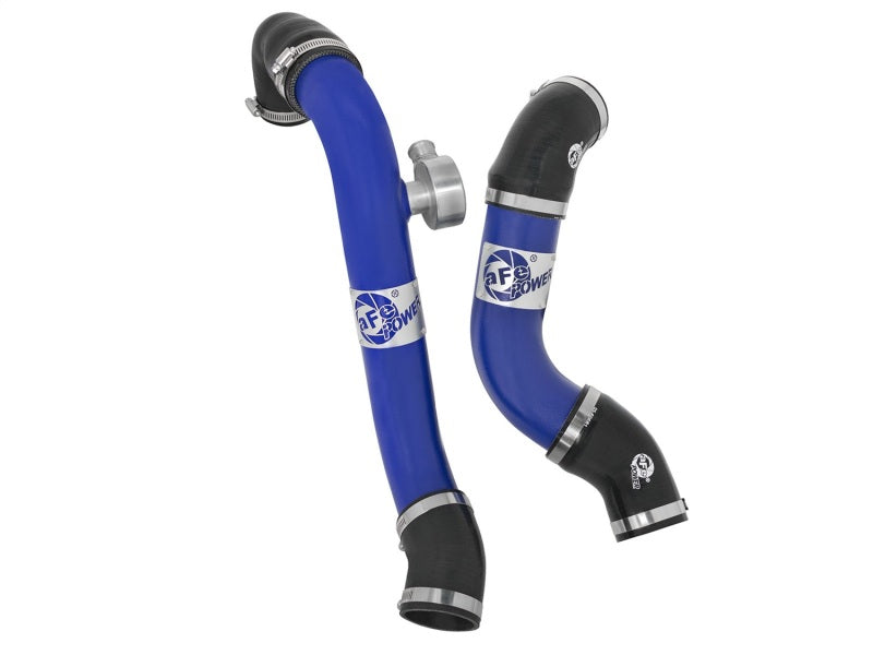 Load image into Gallery viewer, aFe Bladerunner Intercoolers Tube - Blue Hot/Cold Side 15-16 Ford Mustang EcoBoost L4-2.3L (t)
