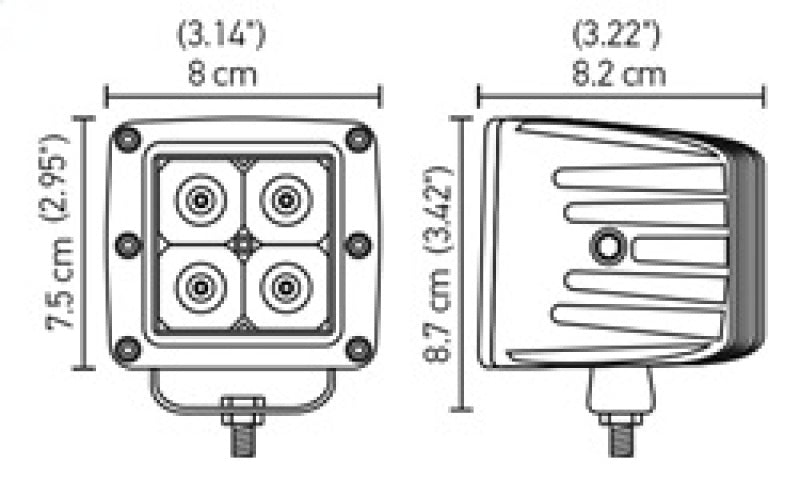Load image into Gallery viewer, Hella HVF Cube 4 LED Off Road Kit
