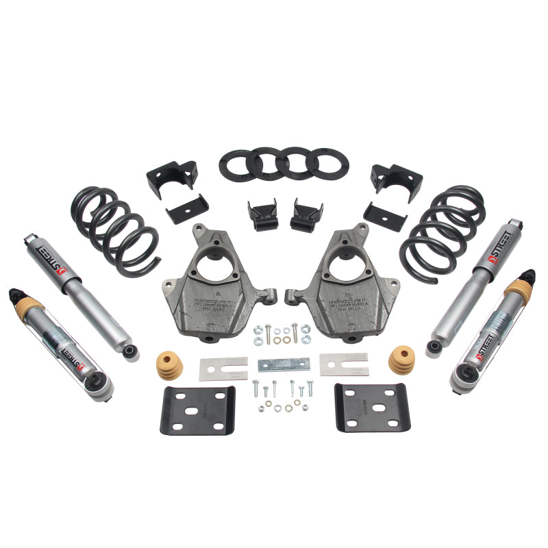 Load image into Gallery viewer, Belltech LOWERING KIT 16.5-17 Chevy Silverado Crew Cab 2WD 3-4F / 7R
