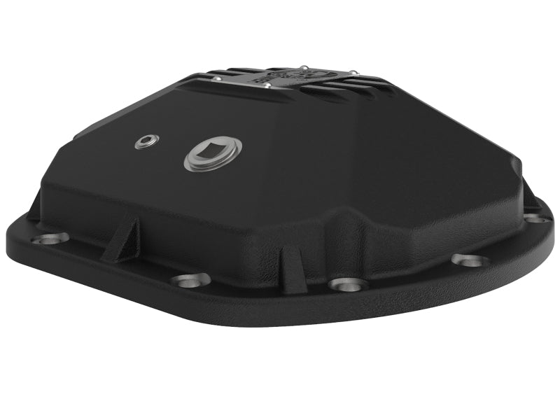 Load image into Gallery viewer, aFe Street Series Dana 30Front Differential Cover Black w/ Machined Fins 97-18 Jeep Wrangler
