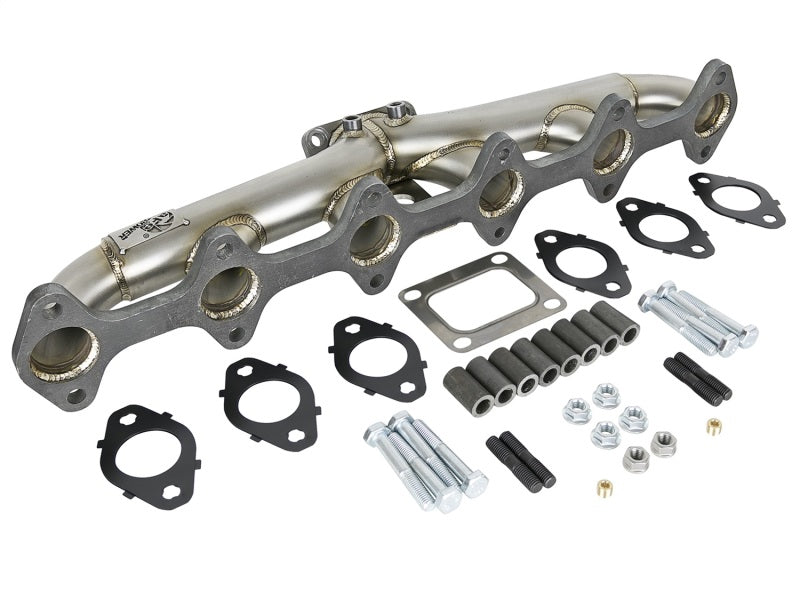 Load image into Gallery viewer, aFe Twisted Steel Header Turbo Manifold (T4) 98.5-02 Dodge Diesel Trucks L6 5.9L (td)
