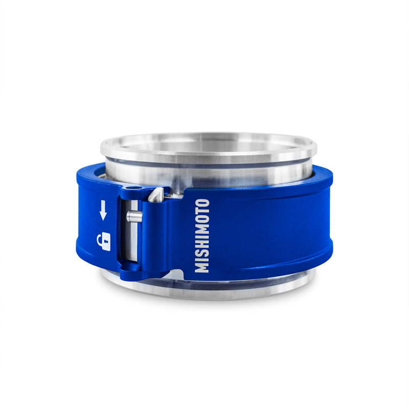 Load image into Gallery viewer, Mishimoto 3.0in Quick Release Clamp Assembly - Blue
