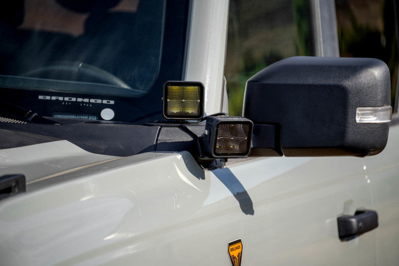 Load image into Gallery viewer, DV8 Offroad 2021 Ford Bronco A Pillar Dual Light Pod Drop Mounts
