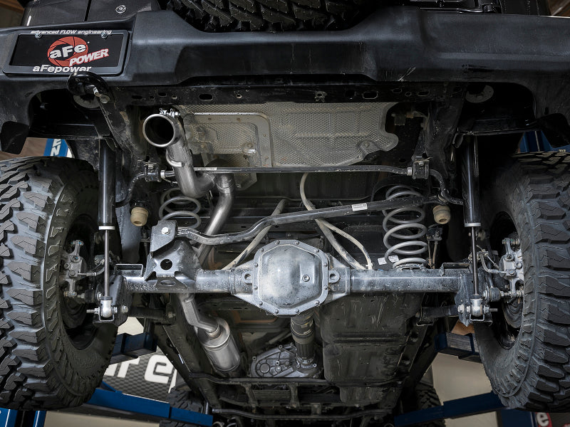 Load image into Gallery viewer, aFe MACH Force-Xp 2.5in Catback High-Tuck Exhaust 18-21 Jeep Wrangler (JL)3.6L 4-Door - Polished Tip
