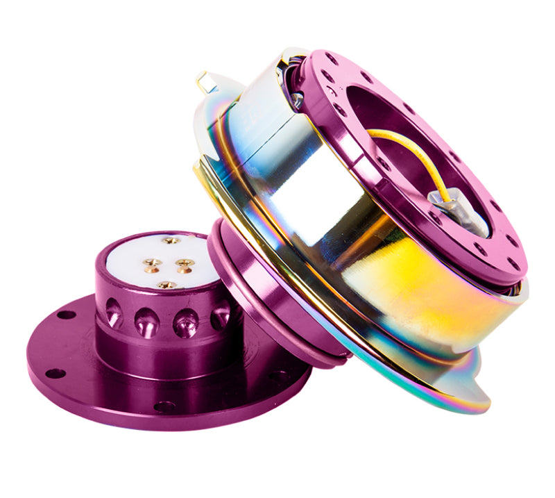 Load image into Gallery viewer, NRG Quick Release Gen 2.5 - Purple Body / Neochrome Ring
