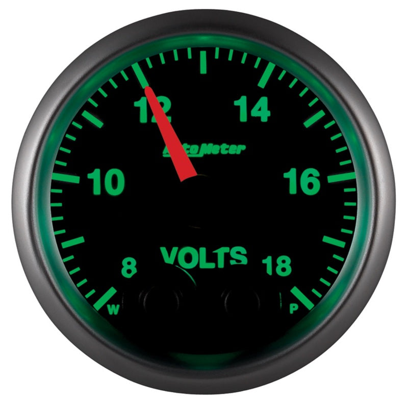 Load image into Gallery viewer, Autometer Elite 52.4mm Peak &amp; Warn w/ Electronic Control 8-18 Volt Voltmeter
