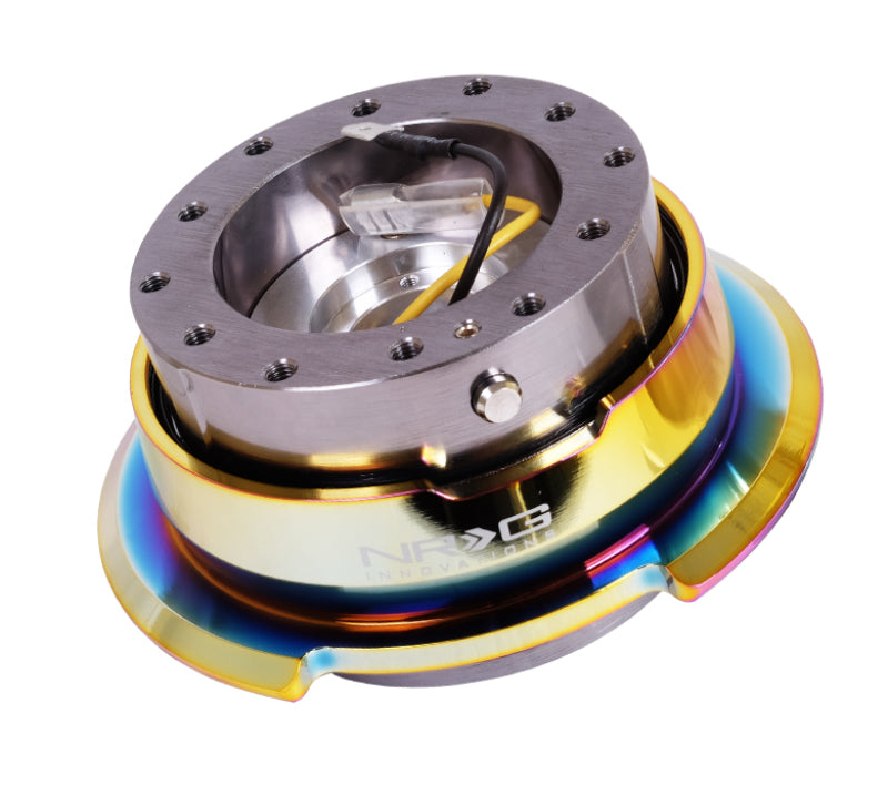 Load image into Gallery viewer, NRG Quick Release Gen 2.8 - Gun Metal Body / Neochrome Ring
