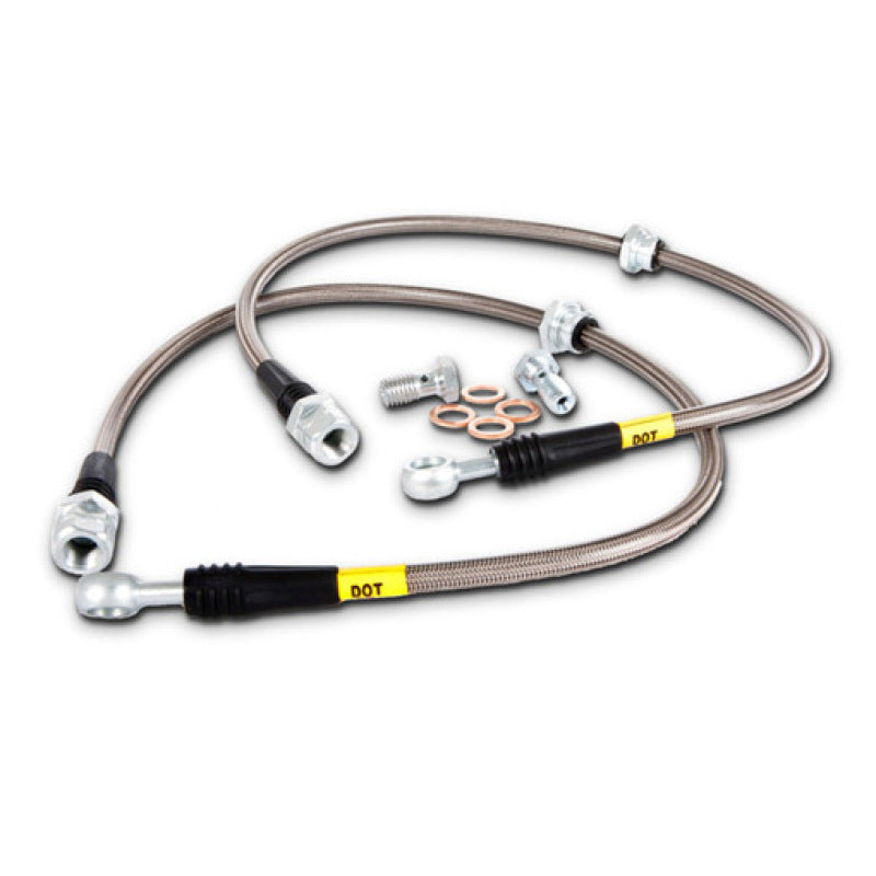 Load image into Gallery viewer, StopTech 06-07 Chrysler 300C SRT-8 Stainless Steel Front Brake Lines
