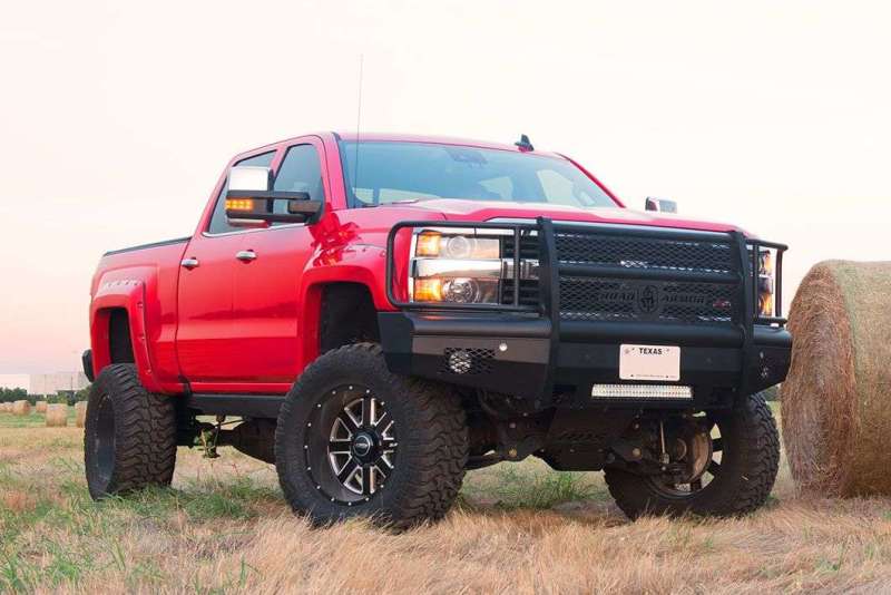 Load image into Gallery viewer, Road Armor 15-19 Chevy 2500 Vaquero Front Bumper Full Guard - Tex Blk

