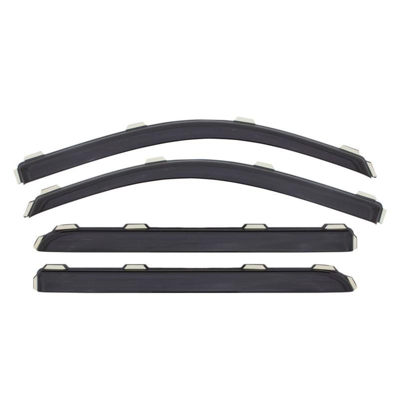 Load image into Gallery viewer, AVS 09-18 Dodge RAM 1500 Quad Cab Ventvisor In-Channel Front &amp; Rear Window Deflectors 4pc - Smoke
