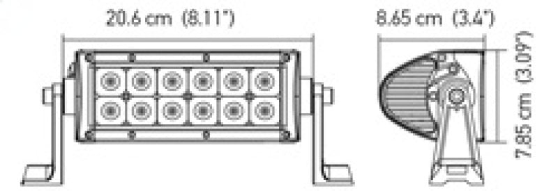 Load image into Gallery viewer, Hella Value Fit 8in Light - 36W Dual Row White Housing Flood Beam - LED
