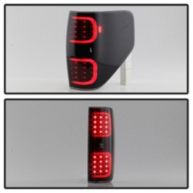 Load image into Gallery viewer, xTune Ford F150 09-14 LED Tail Lights - Black ALT-ON-FF15009-LBLED-BSM
