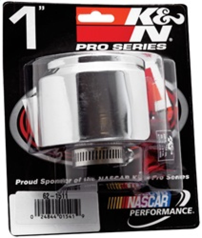 Load image into Gallery viewer, K&amp;N 1in Flange ID x 3in OD x 2.5in Height Clamp On Crankcase Vent Filter
