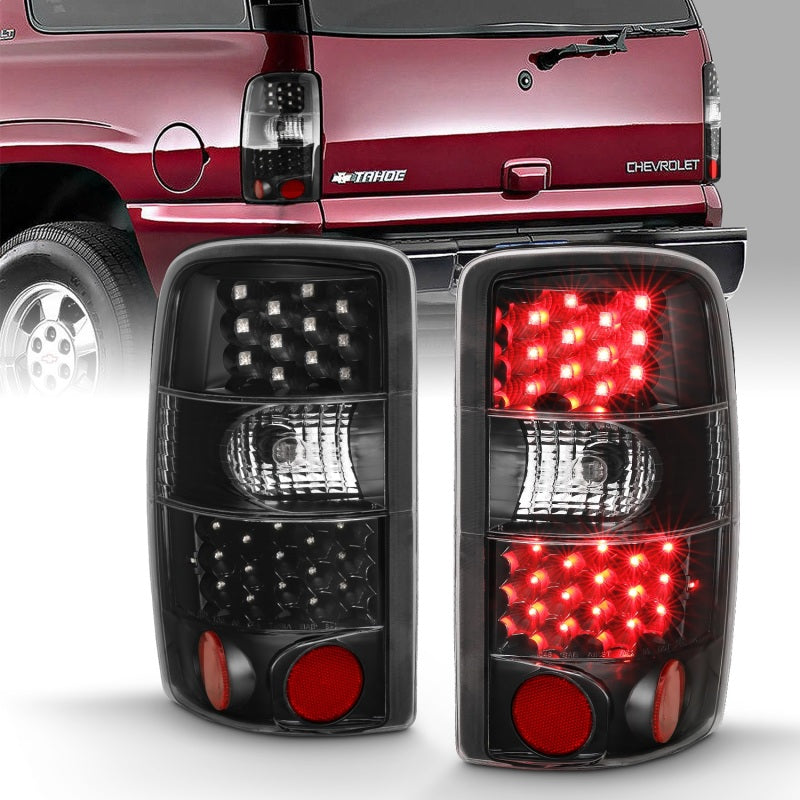 Load image into Gallery viewer, ANZO 2000-2006 Chevrolet Tahoe Led Taillights Black/Clear
