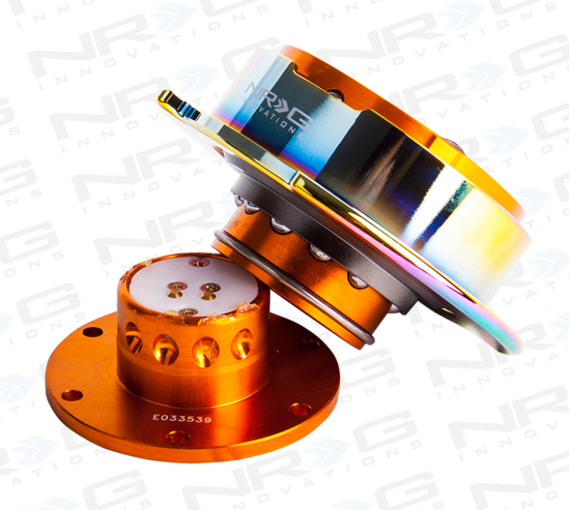 Load image into Gallery viewer, NRG Quick Release Gen 2.5 - Rose Gold Body / Neochrome Ring
