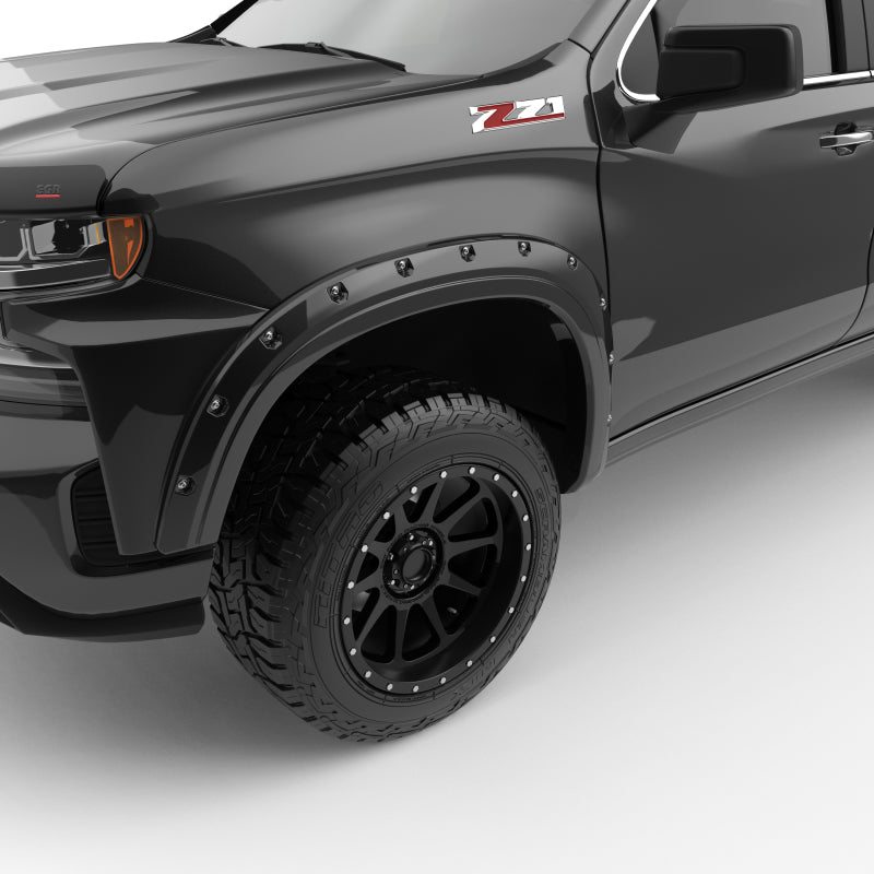 Load image into Gallery viewer, EGR 19-22 Chevrolet Silverado 1500 Traditional Bolt-On Look Fender Flares Black Set Of 4
