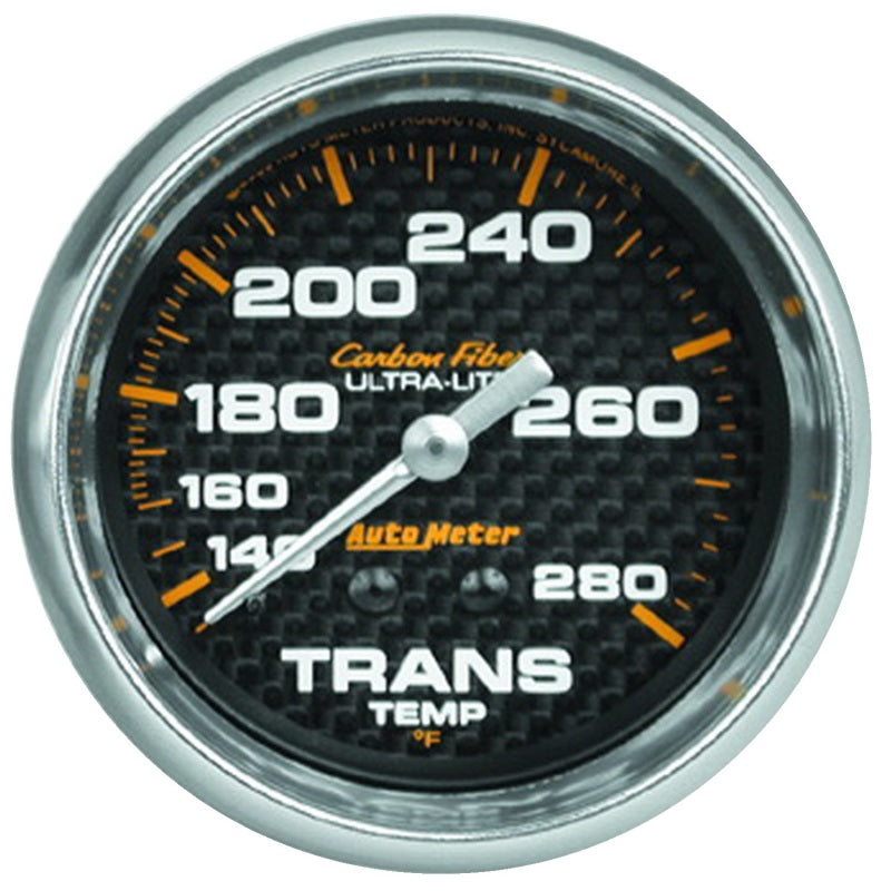 Load image into Gallery viewer, Autometer Ultra-Lite Carbon Fiber 2-5/8in Transmission Temp 140-280 Deg F
