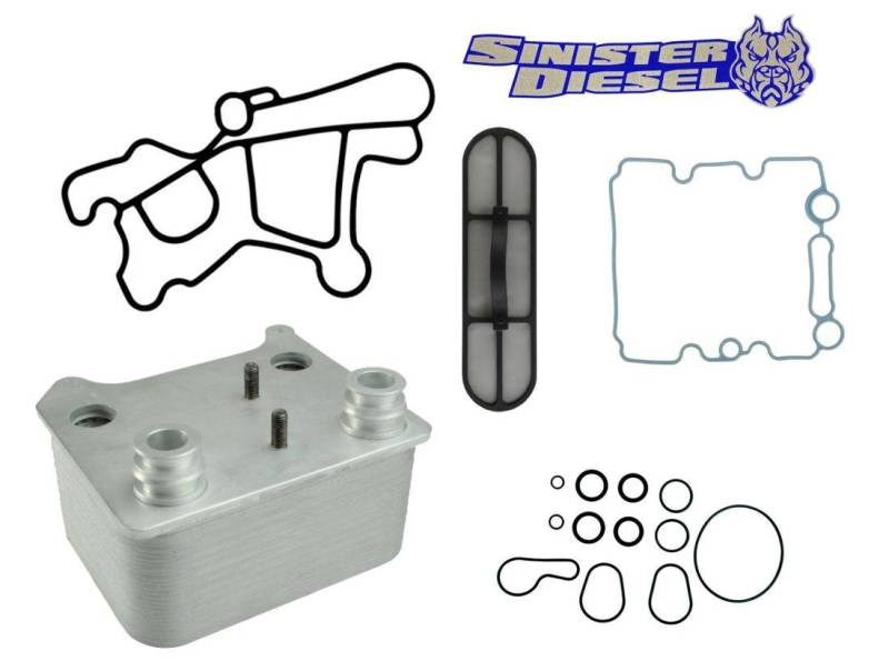 Load image into Gallery viewer, Sinister Diesel 03-07 Ford Powerstroke 6.0L Oil Cooler Kit (Includes Gaskets &amp; O-Rings)
