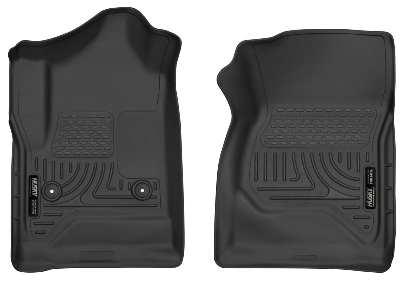 Load image into Gallery viewer, Husky Liners 14-17 Chevrolet Silverado 1500 Standard Cab X-Act Contour Black Front Floor Liners
