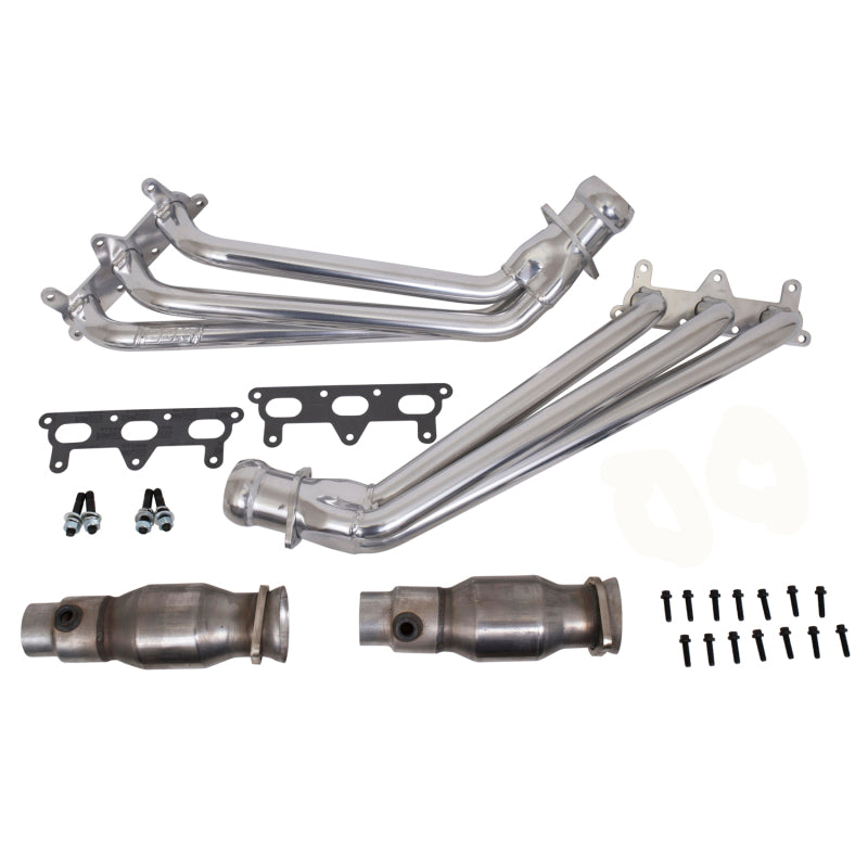 Load image into Gallery viewer, BBK 10-11 Camaro V6 Long Tube Exhaust Headers With Converters - 1-5/8 Silver Ceramic
