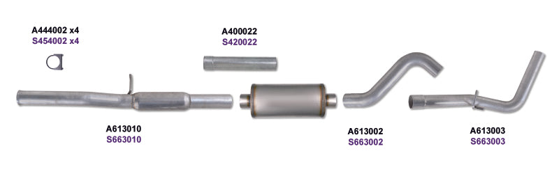 Load image into Gallery viewer, Diamond Eye KIT 3in Catback Single GAS AL CHEVY/GM 4.8L 5.3L 1500
