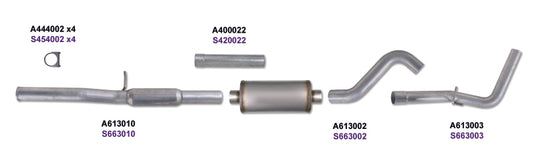 Diamond Eye KIT 3in Catback Single GAS AL CHEVY/GM 4.8L 5.3L 1500