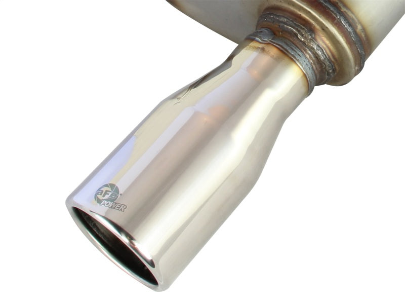 Load image into Gallery viewer, aFe Axle-Back Exhaust 2.5in 409SS w/Polished Tip 05-09 Ford Mustang V6 4.0L
