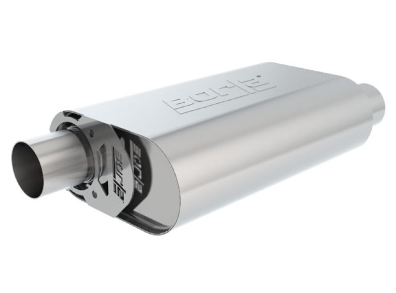 Load image into Gallery viewer, Borla CrateMuffler Stock SBF 289/302/FE BB ATAK 2.25in Offset 14inx4.35inx9in Oval Muffler
