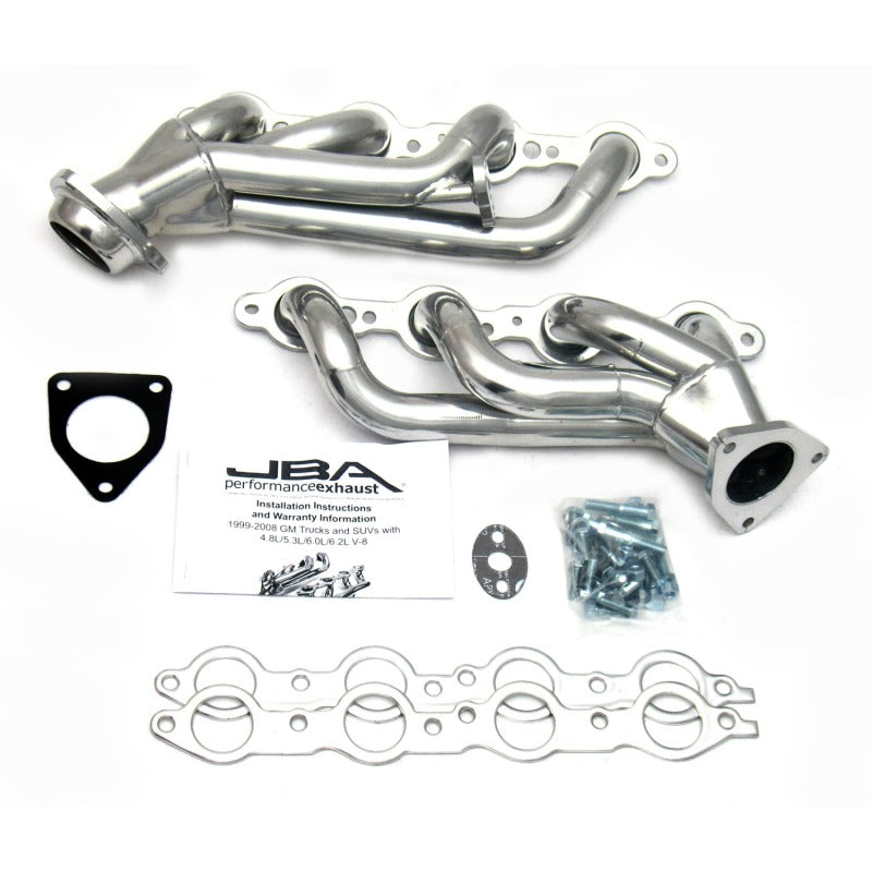 Load image into Gallery viewer, JBA 99-01 GM Truck 4.8L/5.3L LS w/o A.I.R. w/EGR 1-5/8in Primary Silver Ctd Cat4Ward Header
