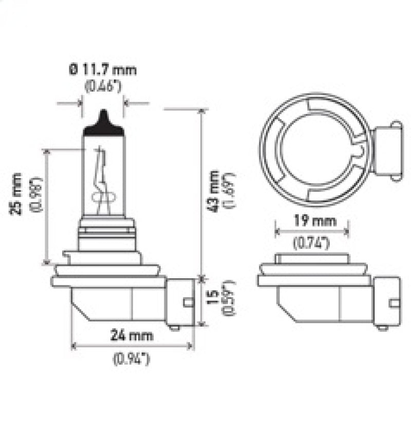 Load image into Gallery viewer, Hella Bulb H11 12V 55W Pgj192 T4
