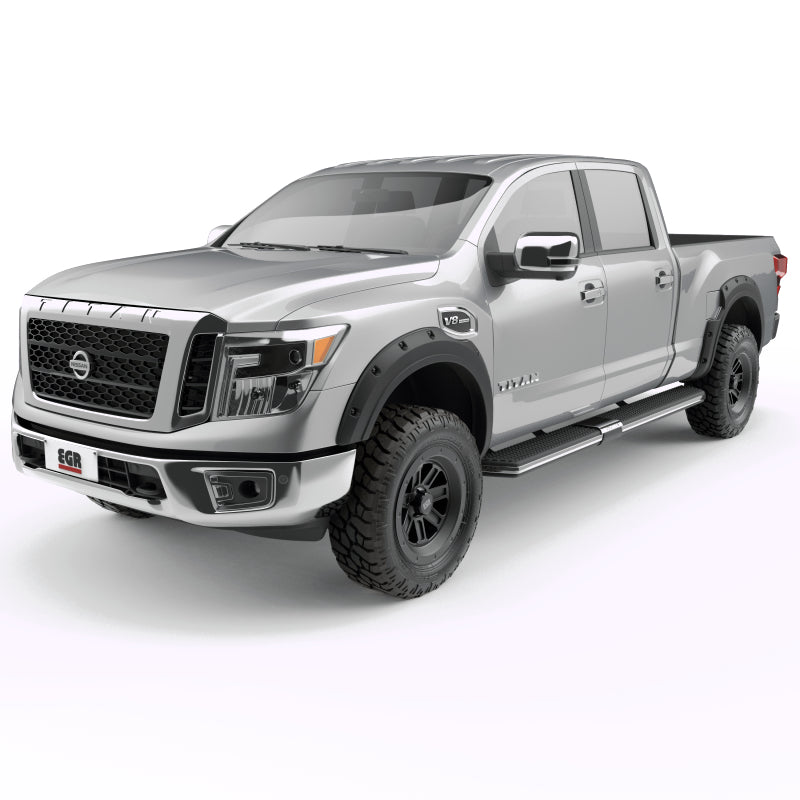 Load image into Gallery viewer, EGR 2017 Nissan Titan Bolt-On Look Fender Flares - Set - Black Matte (796005)
