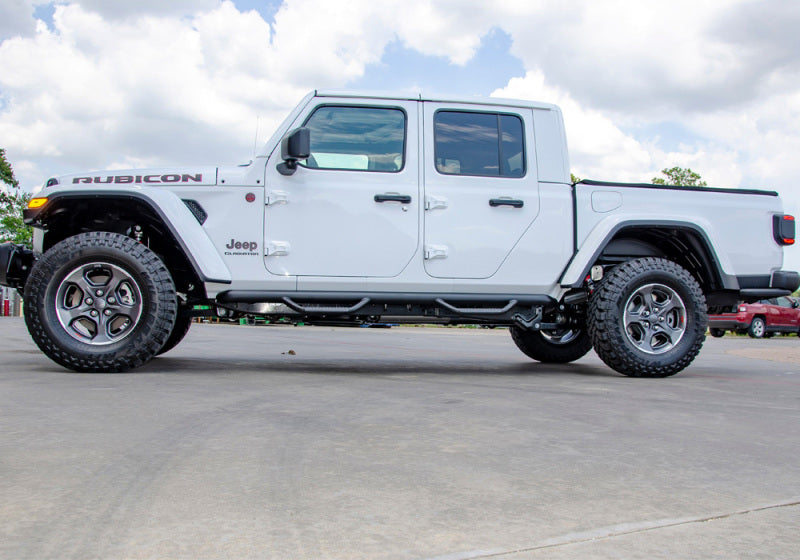 Load image into Gallery viewer, N-Fab Nerf Step 2019 Jeep Wrangler JT 4DR Truck Full Length - Tex. Black - 3in
