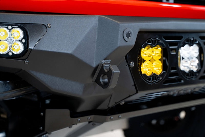 Load image into Gallery viewer, Addictive Desert Designs 21-22 Ford Bronco Bomber Front Bumper (w/ 3 Baja Designs LP4 Mounts)
