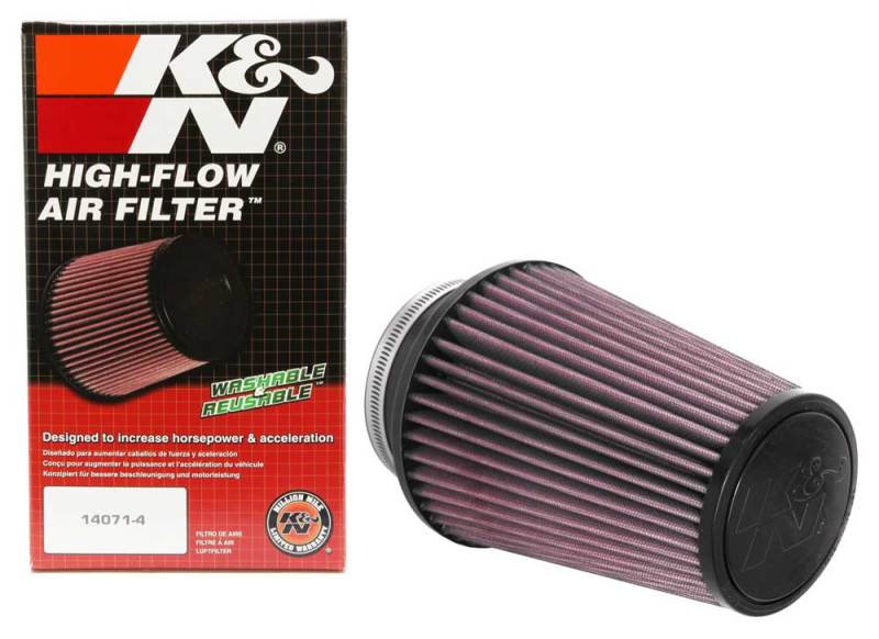 Load image into Gallery viewer, K&amp;N Universal Clamp-On Air Filter 4in FLG / 6in B / 4in T / 7in H
