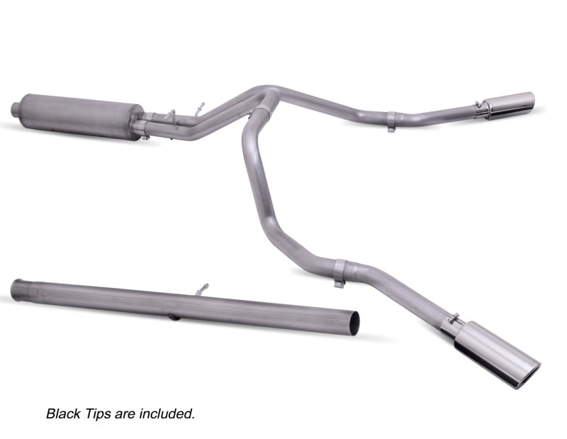 Load image into Gallery viewer, Gibson 20-21 Chevy Silverado 2500HD 6.6L 2.5in Cat-Back Dual Extreme Exhaust - Black Elite
