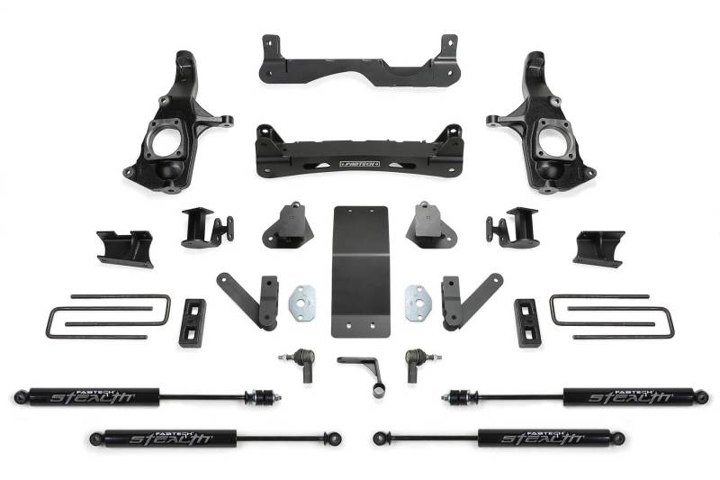 Load image into Gallery viewer, Fabtech 11-19 GM 3500HD 2WD/4WD 4in Basic Sys w/Stealth Shks
