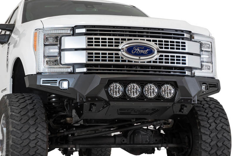 Load image into Gallery viewer, Addictive Desert Designs 17-20 Ford Super Duty Bomber Front Bumper w/ Mounts For 4 Rigid 360 6in
