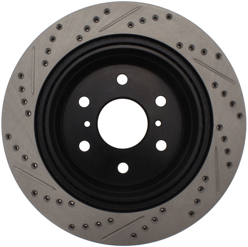 Load image into Gallery viewer, StopTech 07-10 GMC Sierra (w/ Rear Drum) / 07-09 GMC Yukon Rear Left Slotted &amp; Drilled Rotor
