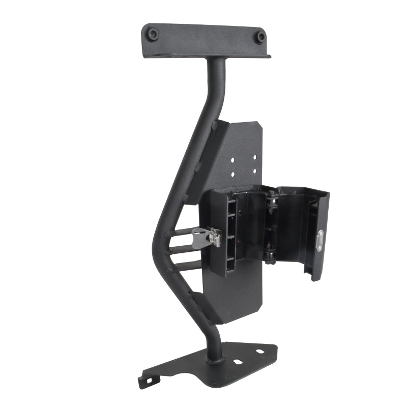 Load image into Gallery viewer, Go Rhino 18-24 Jeep Wrangler JL/JLU/JT Front Fender Jack Mount for Xventure Gear EG Jack - Tex. Blk
