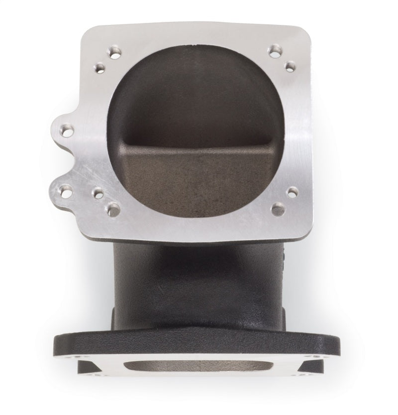 Load image into Gallery viewer, Edelbrock High Flow Intake Elbow 95mm Throttle Body to Square-Bore Flange Black Finish
