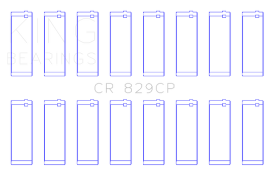King Engine Bearings IHC/FORD 420CI 6.9L / 445CI 7.3L 16V (Size Standard) Connecting Rod Bearing Set