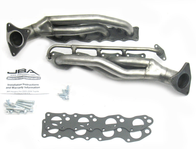 Load image into Gallery viewer, JBA 07-20 Toyota 5.7L V8 1-5/8in Primary Raw 409SS Cat4Ward Header
