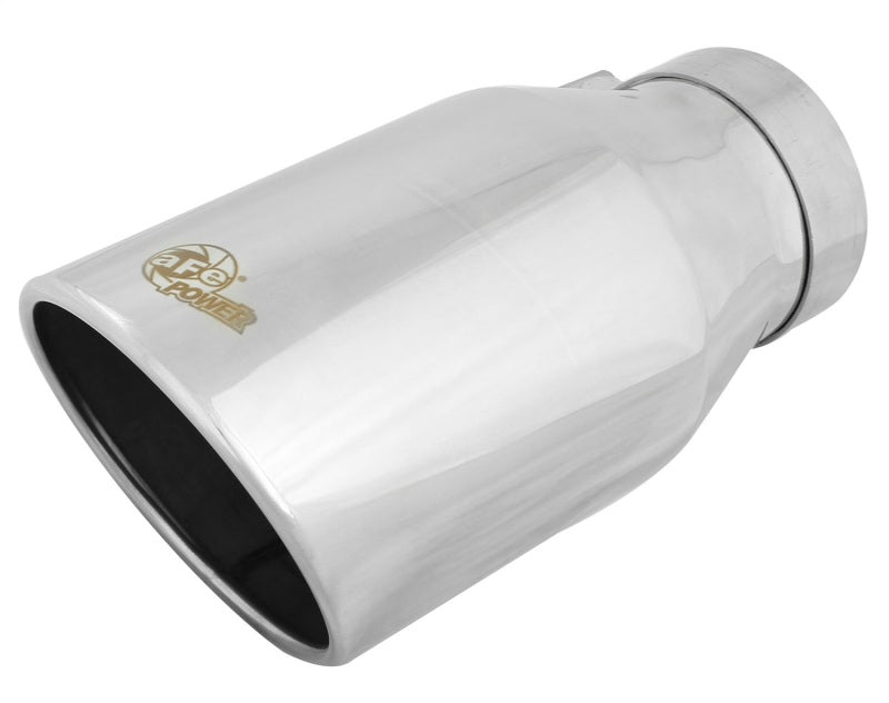 Load image into Gallery viewer, aFe Diesel Exhaust Tip Bolt On Polished 4in Inlet x 6in Outlet x 12in Length
